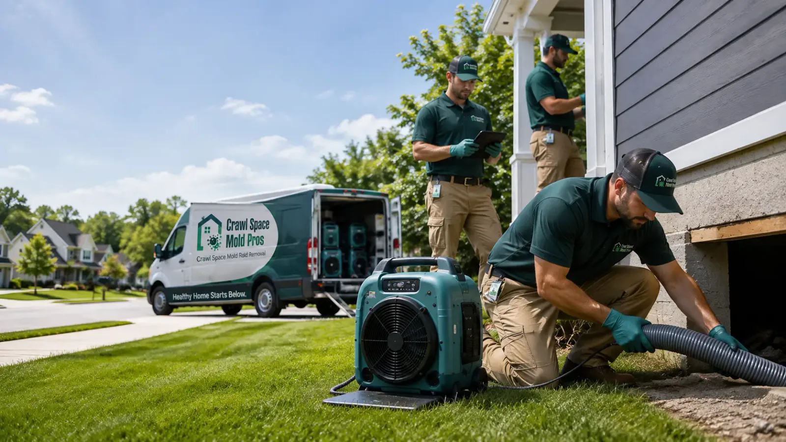 Crawl Space Mold Removal in Elberfeld, IN